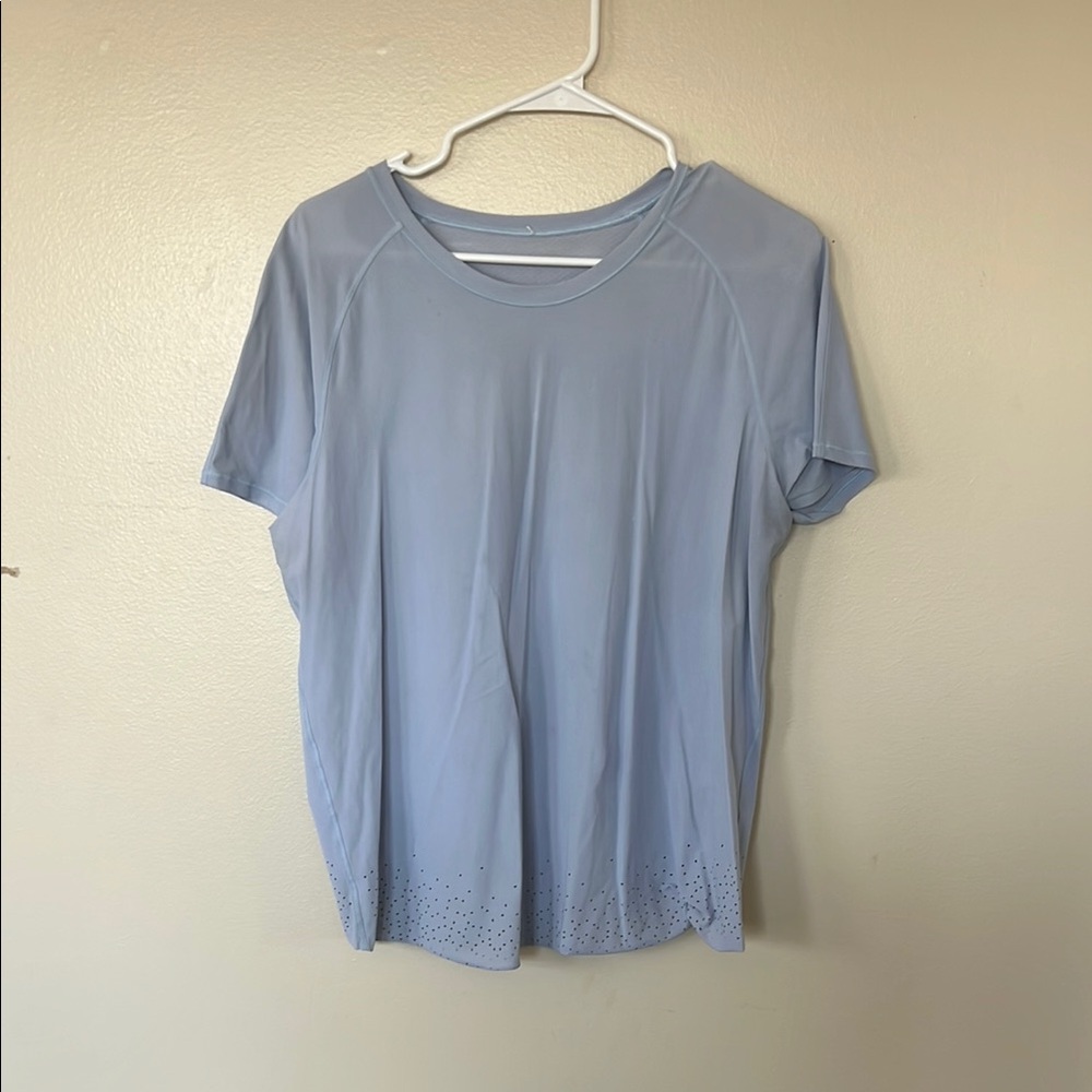 Lululemon Athletica Blue Short Sleeve Shirt